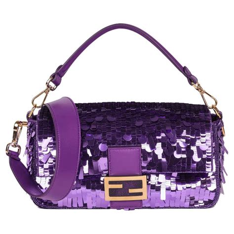 purple sequin fendi